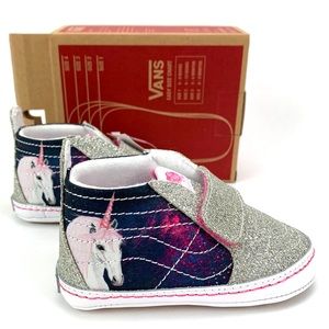 Van’s Sk8-Hi Crib Shoe in Digital Unicorn Sparkle